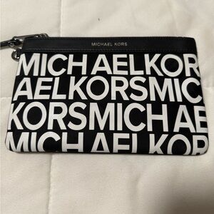 Michael Kors Monochrome Large sports wristlet.